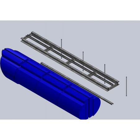 Plastový plavák modul 1200 - stred