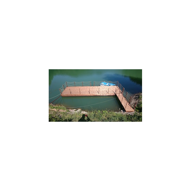 Pontón 6x2m s plastovými plavákmi Pontón 6x2m s plastovými plavákmi