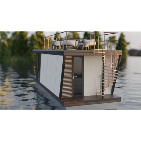 Hausbot houseboat SCHAB Haus 9,3x3_3