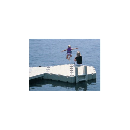 Plastový pontón Edock-plavák E-polovičný 6uholník 1,5x3,1x0,38m