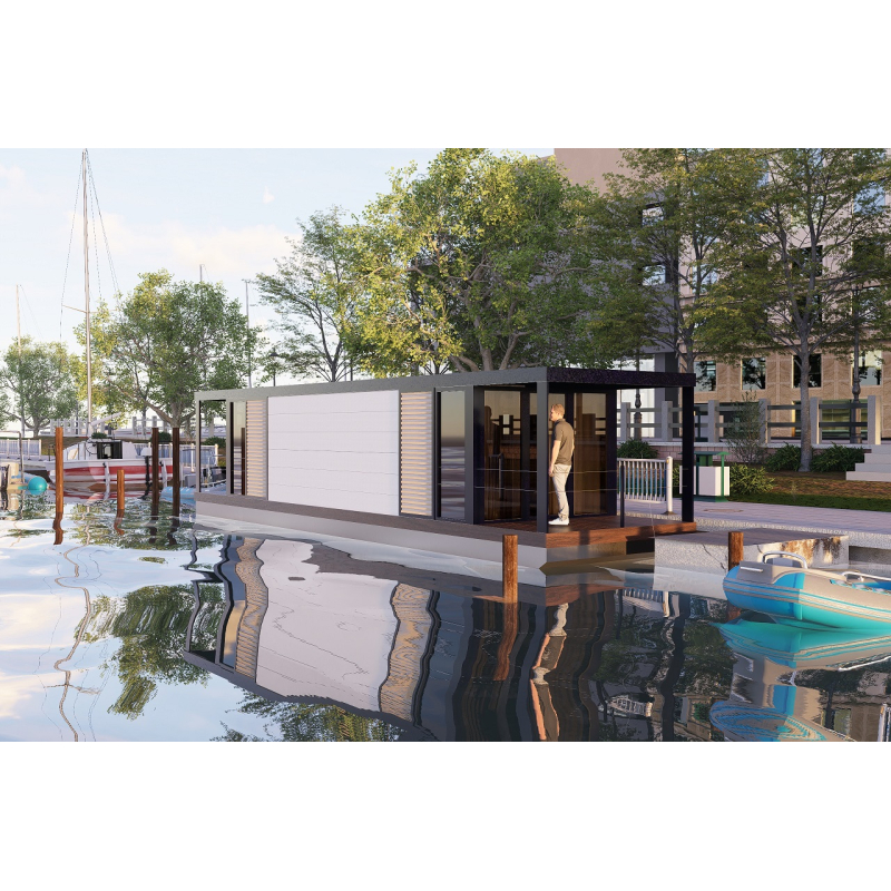 Hausbot houseboat SCHAB Haus 12,1x3m   (12,6x3m)