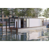 Hausbot houseboat SCHAB Haus 12,1x3m   (12,6x3m)