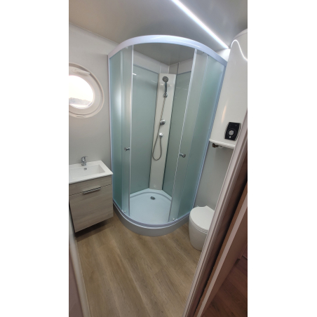 Hausbot houseboat SCHAB Haus 9.3x3m