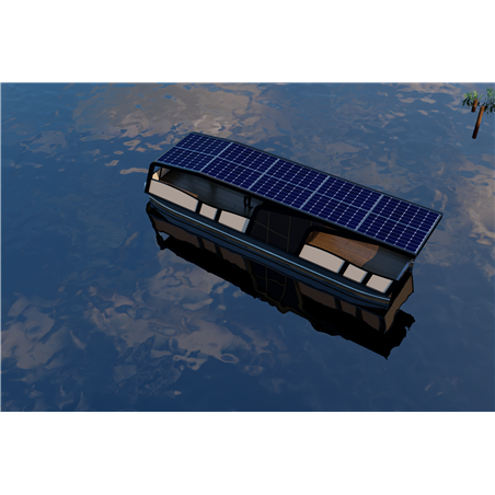 Electric solar catamaran Schab E-Cat 12.1